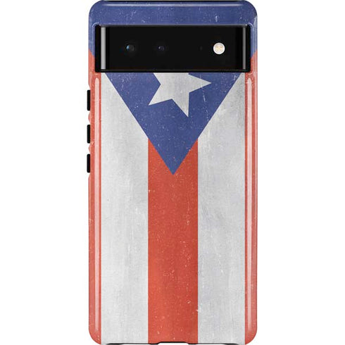 Puerto Rico Flag Distressed Pixel Cases